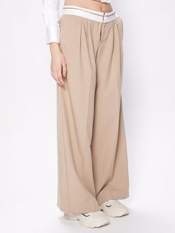Cover Story - Beige Tailored Trouser