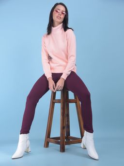 CRIMSOUNE CLUB - Womens Pink Printed Pullover Sweatshirt