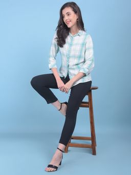 CRIMSOUNE CLUB - Womens Solid Black Skinny Trousers