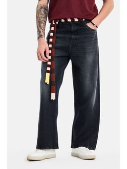 Snitch - Men Black Cotton Jeans