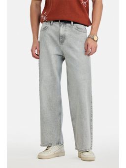 Snitch - Men Grey Cotton Jeans