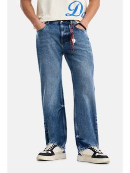 Snitch - Men Blue Cotton Jeans