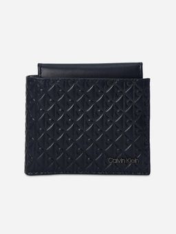 Calvin Klein - Logo Navy Blue Leather Wallet