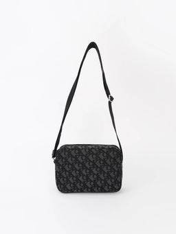 Calvin Klein - Logo Black Polyester Crossbody Sling Bag