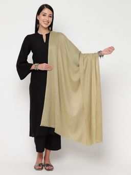 La Vastraa - Green Solid Wool Shawl