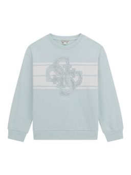 Guess - Cotton Pull On Blue Sweatshirt for Girls