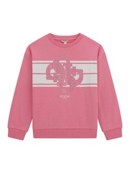 Guess - Cotton Pull On Pink Sweatshirt for Girls