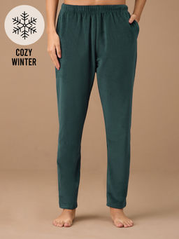 Nykd by Nykaa - Velour Pants - NYS048 - Green