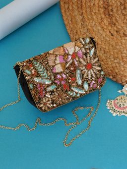 Fabbhue - Women Multi-Color Embellished Sling Bag