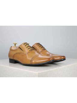ATESBER - Tan Solid Formal Shoes