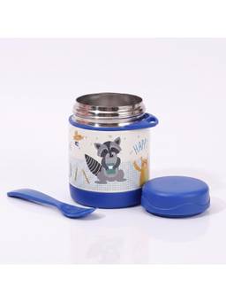 House of Quirk - Beige Baby Feeding Bowl with Spoon Thermal Food Container (M)