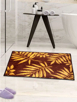 Athom Living - Brown Easy Home Designer Soft Anti Slip Bath Mat (M)