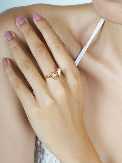 Joker and Witch Joker & Witch Mabel Butterfly White Stone Ring