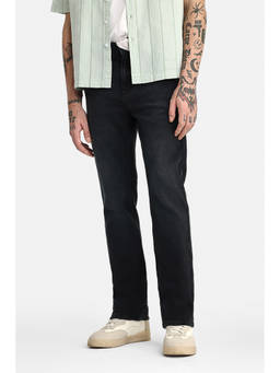Snitch - Men Black Cotton Blend Regular Fit jeans
