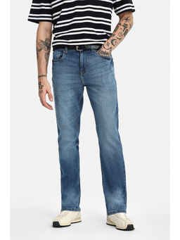Snitch - Men Blue Cotton Blend Straight Fit jeans