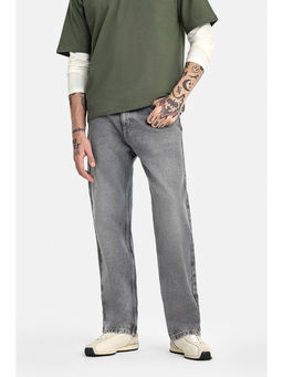 Snitch - Men Grey Cotton Straight Fit jeans
