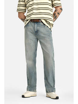 Snitch - Men Blue Cotton Straight Fit jeans