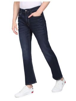 U.S. Polo Assn. Denim Co. - Men Navy Blue Stone Wash Connor Straight Jeans