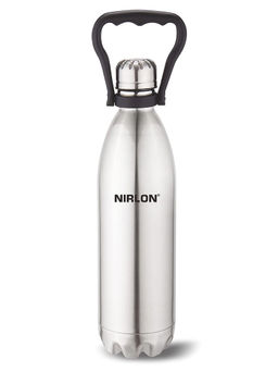 Nirlon - Stainless Steel Vacuum Insulated Flask Water Bottle, Handle, Hot & Cold, 1800Ml