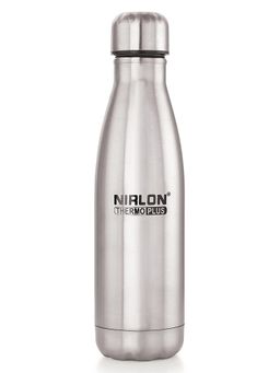 Nirlon - Stainless Steel Double Insulated Wall Vacuum Bottle, Hot & Cold, 500 Ml Bottle