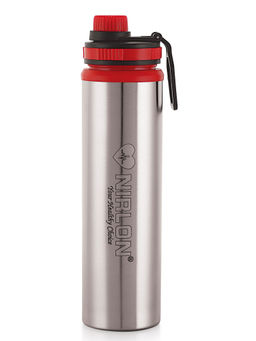 Nirlon - Eco Star Stainless Steel Water Bottle 900Ml (Red Colour | )