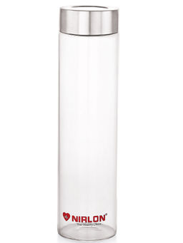 Nirlon - Shudhh Borosilicate Glass Bottle 750Ml With Sleeve For Hot And Cold Water