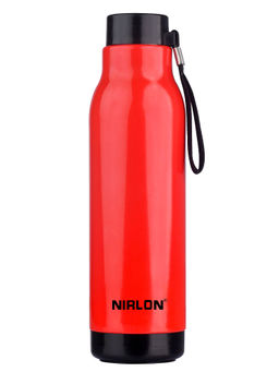 Nirlon - Loki Pu Insulated Stainless Steel Inner Side , 480Ml Bottle (Red)