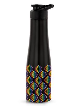 Nirlon - Tall Bell Single Wall Stainless Steel Water Bottle 1000Ml Uv Printed 3D Bubble