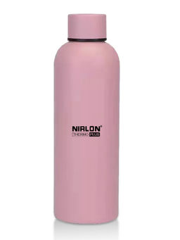 Nirlon - Stainless Steel Double Wall Vacuum Insulated Flask, Hot & Cold, 500Ml, Pink