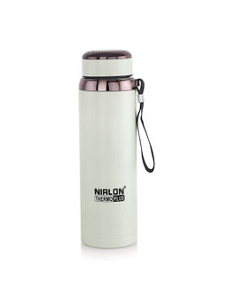 Nirlon - Stainless Steel Insulated Double Wall Thermos Flask Water Bottle, 1000Ml, White
