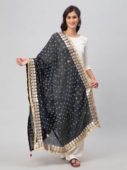 Aditi Wasan - Light Green Bandhani Silk Blend Dupatta