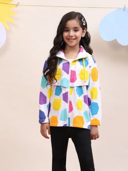 Spunkies - Multi-Color Printed Relaxed Fit Hoodie