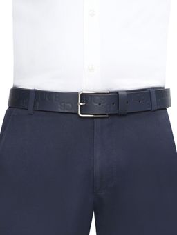 United Colors of Benetton - Batllo Men Leather Non Reversible Belt - Navy, S 80 cm