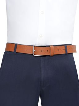 United Colors of Benetton - Batllo Men Leather Non Reversible Belt - Tan, S 80 cm