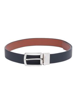 United Colors of Benetton - Croce Men Leather Reversible Belt - Black, S 80 cm