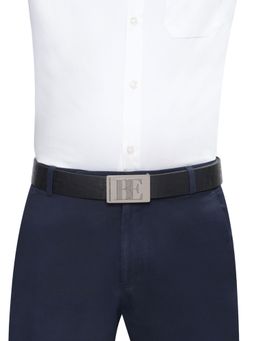 United Colors of Benetton - Salsa Men Leather Reversible Belt - Black, S 80 cm