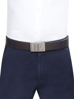 United Colors of Benetton - Salsa Men Leather Reversible Belt - Brown, S 80 cm