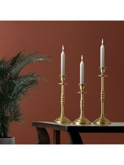 De Maison Decor - Olen Set Of 3 Candle Holders Gold