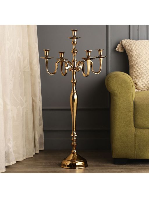 De Maison Decor Tree Of Life Candle Holder Gold