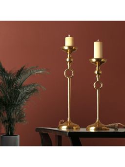 De Maison Decor - Ajna Silver Pillar Holder