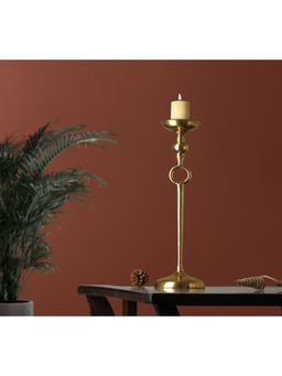 De Maison Decor - Ajna Gold Large Pillar Holder