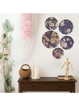Ritualistic - Oriental Blooms Wall Plates For Home Decoration