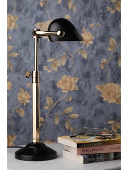 De Maison Decor - Handcrafted Black/Gold Adjustable Banker'S Lamp