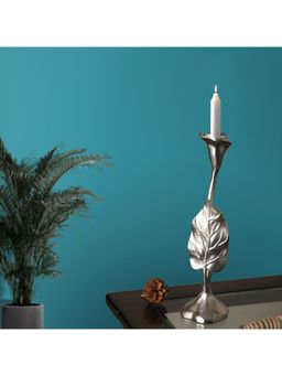 De Maison Decor - Jules Leaf Candle Holder Small Silver