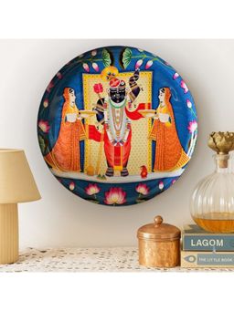 Ritualistic - Shrinathji Single Wall Plate 10 Inch With Stand