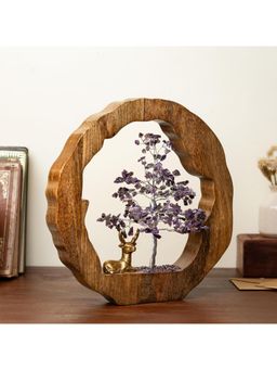 Ritualistic - Amethyst Crystal Tree With Reindeer
