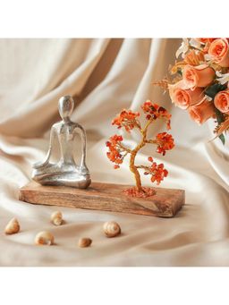 Ritualistic - Nirvana Carnelian Crystal Handcrafted Gemstone Tree For Chakra Healing & Positive Energy