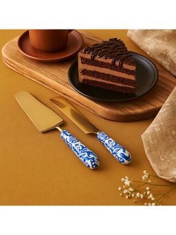 Ritualistic - Handcrafted Stainless Steel Cake Knife & Server Set