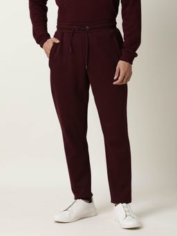 Rare Rabbit - Adda Primary Maroon Track Pant