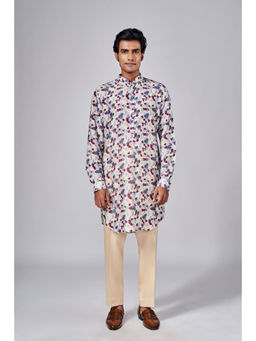 Arjun Kilachand - All Over Printed Kurta (Set of 2)